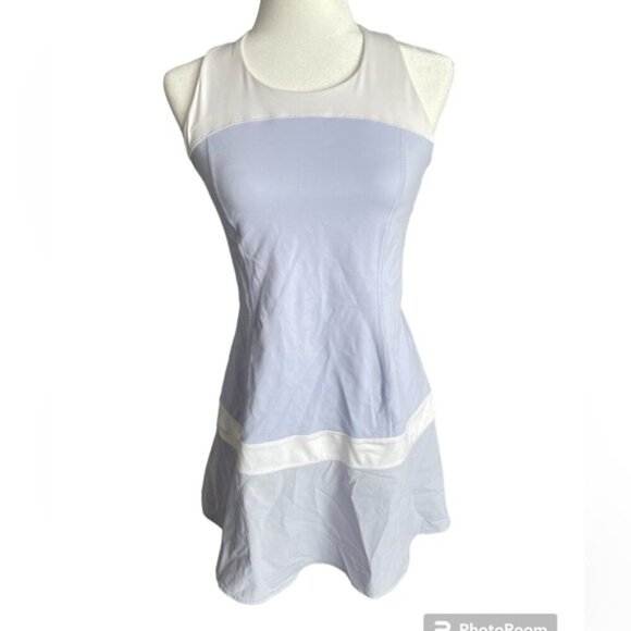 lululemon athletica Dresses & Skirts - NWT Lululemon Hot Hitter Dress - Cool Breeze / White - Size 8